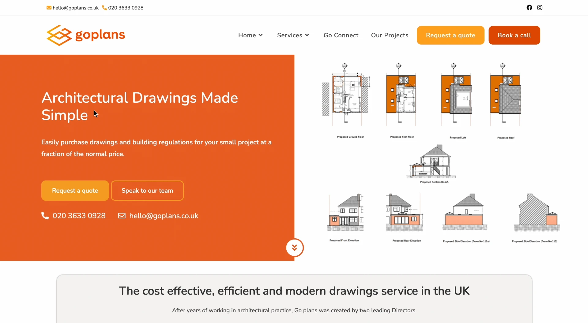 Original orange Go Plans website